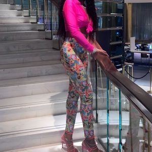 Duckie Confetti floral print pants